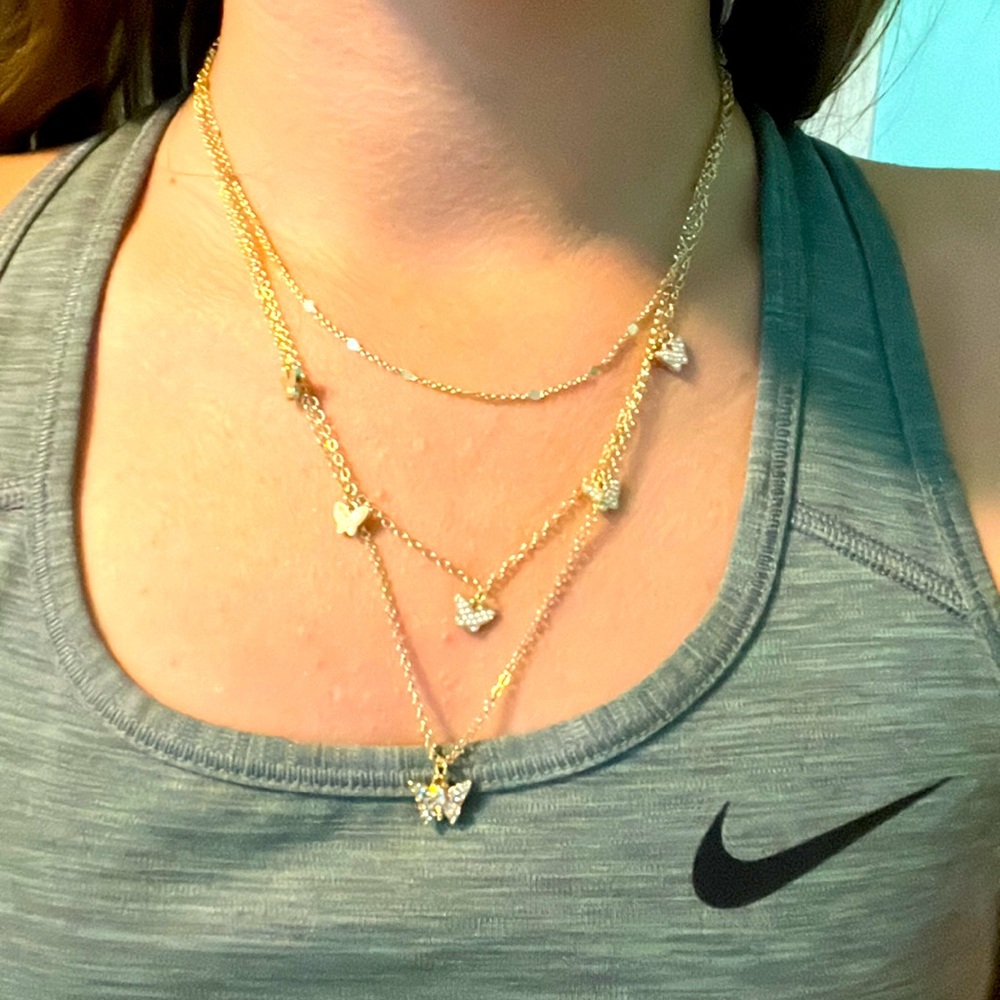 Gold Butterfly Necklace